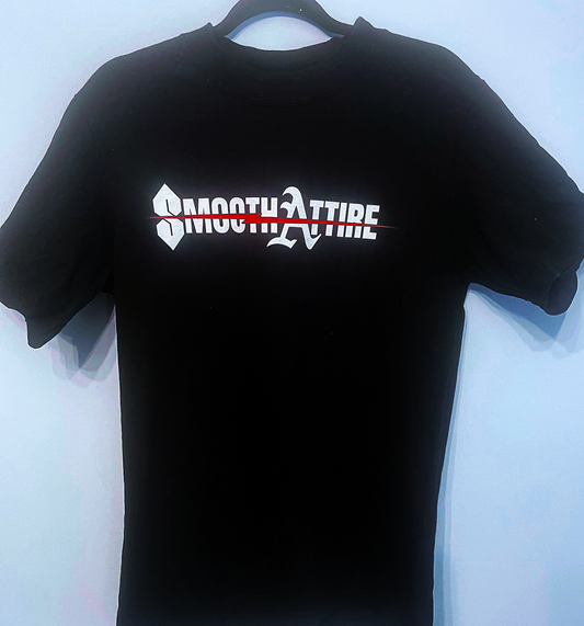 "White SmoothAttire Logo" T-Shirt