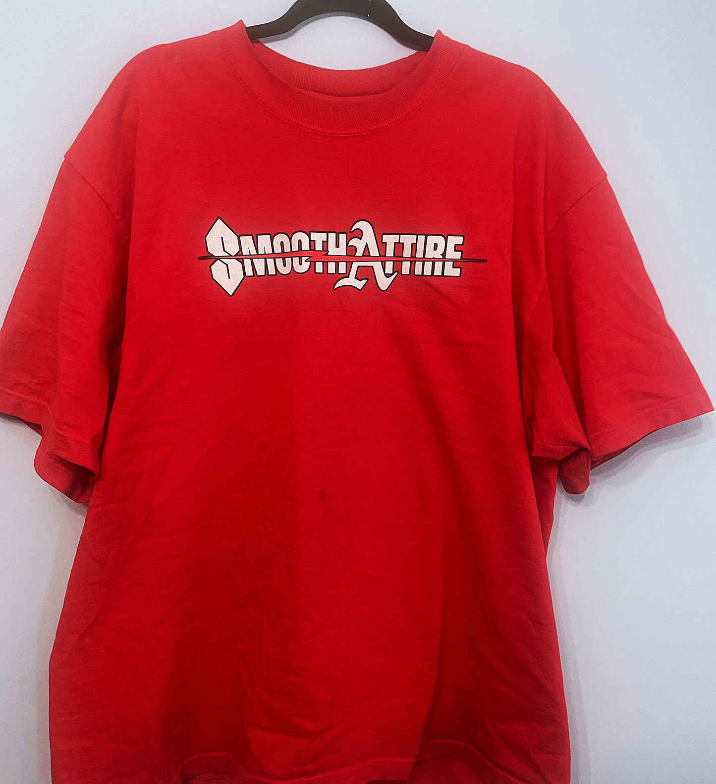 "White SmoothAttire Logo" T-Shirt